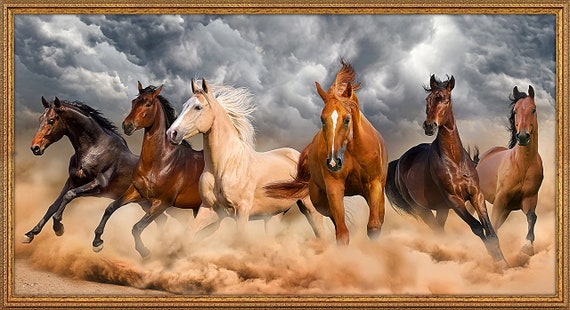 The Desert Horses Wooden Jigsaw Puzzle 10.000 Piece Puzzle for