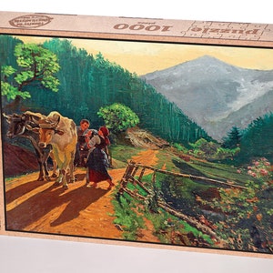 Rompecabezas de madera para adultos Country Road 2000-1000-500-204 Piezas Regalo del Día de la Madre para ella para él