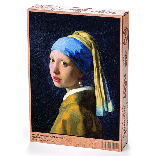 Girl With a Pearl Earring Wooden Jigsaw Puzzle Etsy