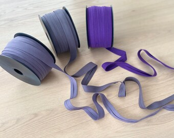 Purple Cotton Single Fold Bias Tape: 20mm Quilting Trim