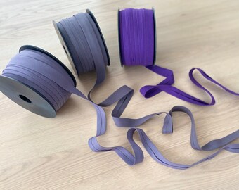 Purple colors cotton binding Tape 20 mm (0,787 in) Cotton trim Single fold Bias Tape 4/5" Quilting Bias tape, crafting trim 20 mm