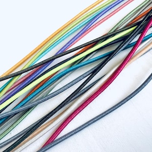 1,5 mm Bunte Elastische Schnur ideal zum Basteln Schmuckherstellung und DIY-Projekte Perlenschnur Armbänder elastische Schnur