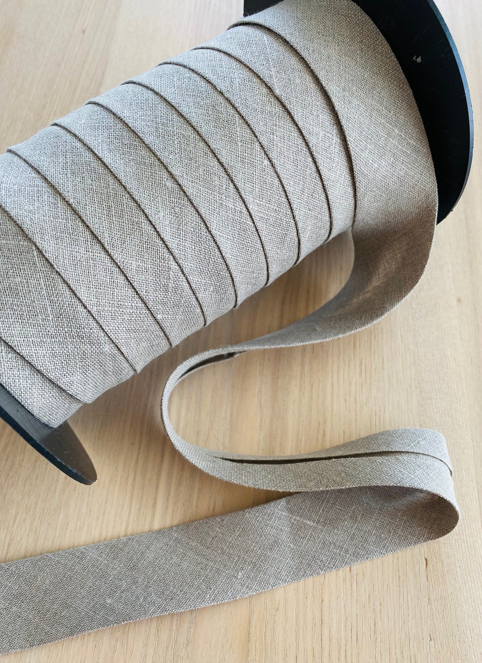 Linen Bias Tapewhite Linen Bias Tape 30mmnatural Binding Tape 1,18 In