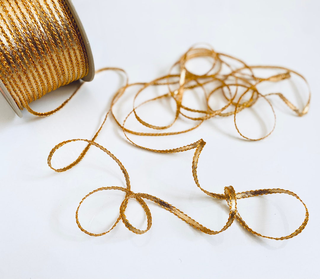 Golden Ribbon Packing 10 Meters Gold Gift Wrapping Ribbon-packing Decoration-christmas ...
