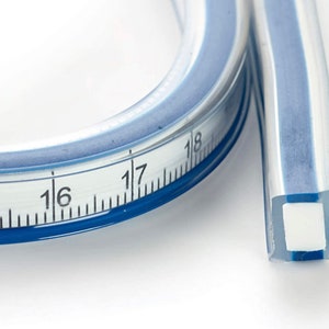 Righello curvo flessibile Prym, righello da 50 cm mantiene la forma, strumento di misurazione cucito