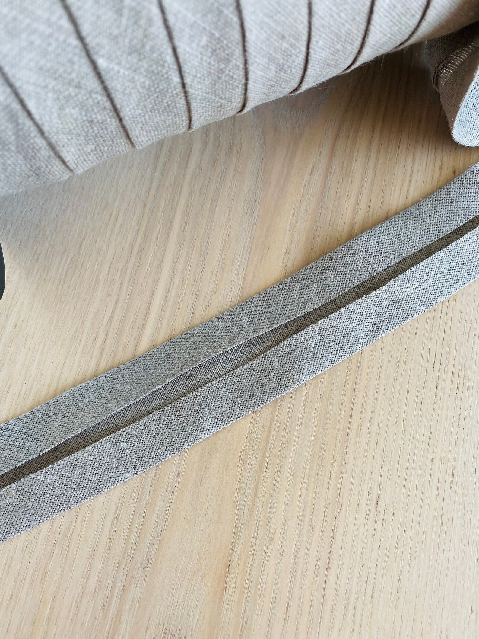 Linen Bias Tapewhite Linen Bias Tape 30mmnatural Binding Tape 1,18 In