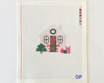 Ginger Bread House Needlepoint Canvas