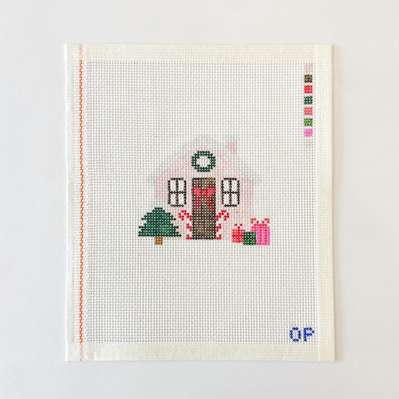 Ginger Bread House Needlepoint Canvas image 1