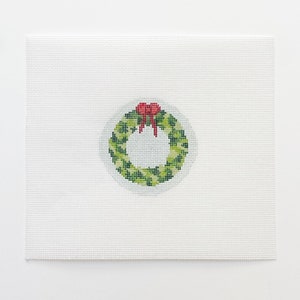 Wreath Needlepoint Ornament Canvas