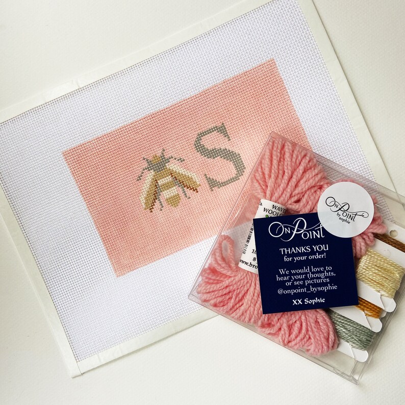 B.S. Hand Painted Needlepoint Canvas Etsy