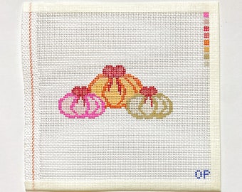 Pumpkin Trio Needlepoint Canvas