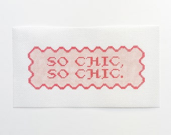 So Chic, So Chic Needlepoint Canvas