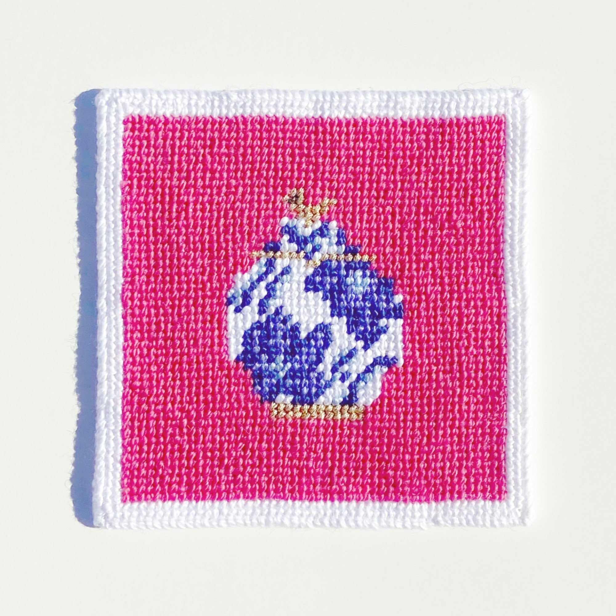 Ginger Jar Needlepoint Coaster Kit 2 Canvases With Threads & Etsy