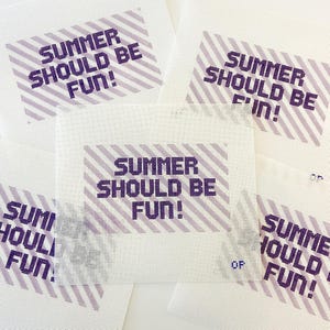 Summer should be fun! - Hand painted needlepoint canvas
