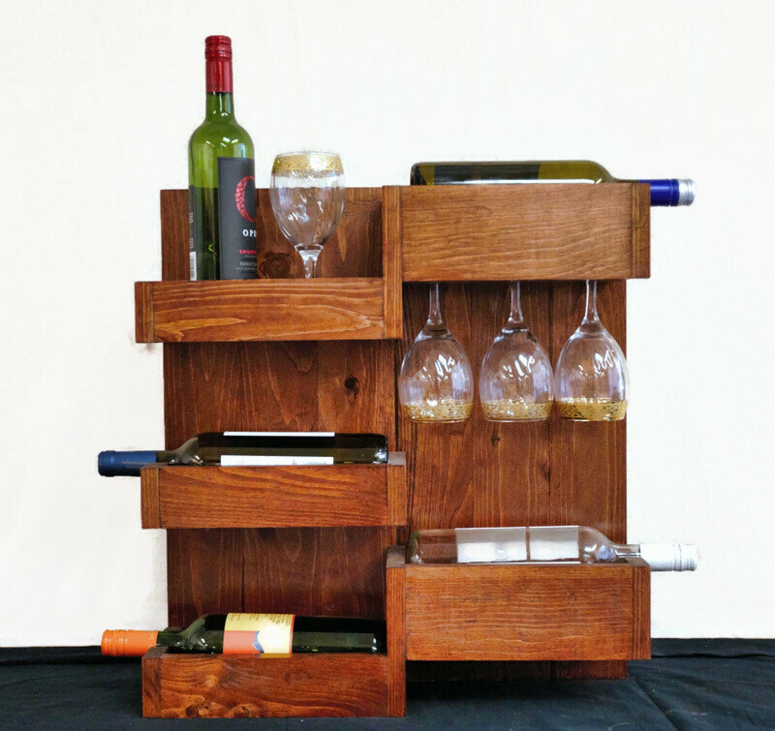 Rustic wine rack Etsy