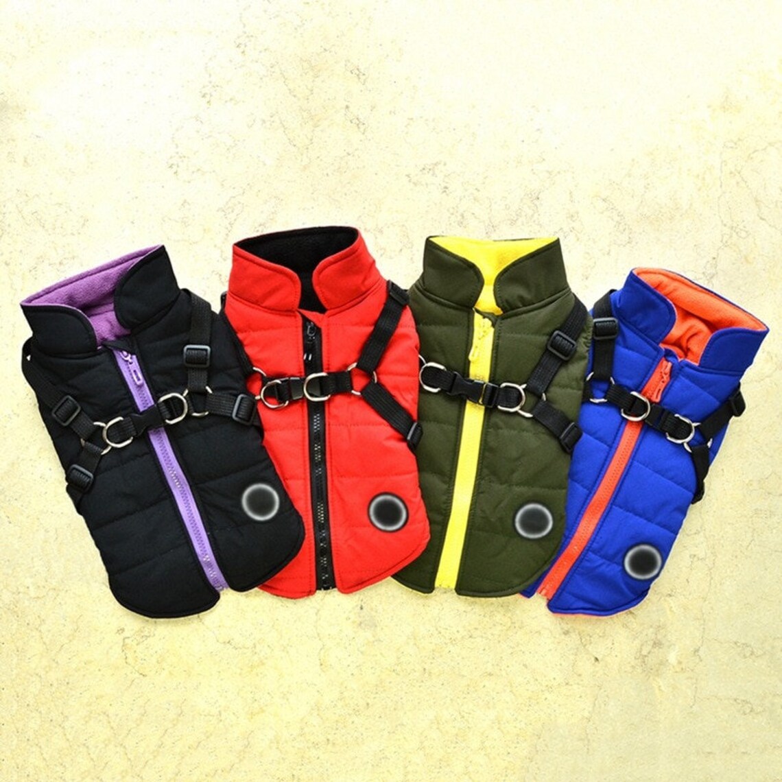 Waterproof Pet Dog Puppy Vest With Harness Jacket Chihuahua Etsy
