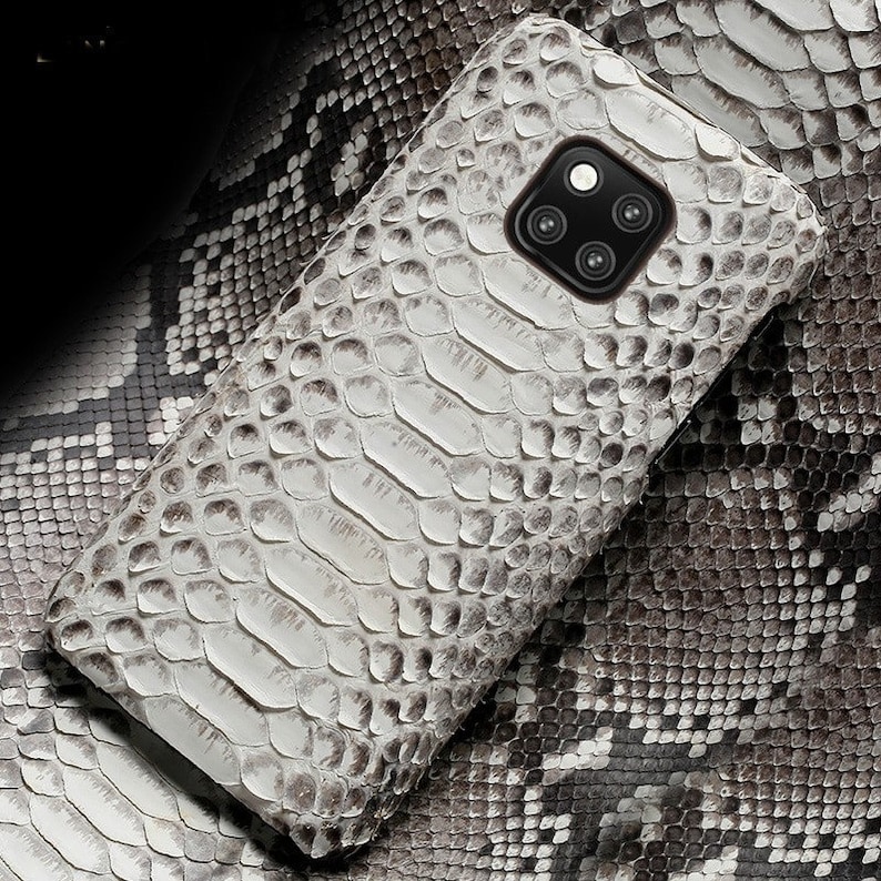 Python Leather Phone Case for Huawei Mate 20 Pro Mate 40 P30 lite P20 P40 Pro Snake Skin Cover For honor 20 Pro 10 8A 10i