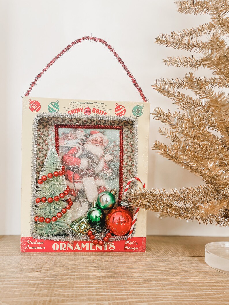 Shiny Brite Ornament Box Diorama Etsy