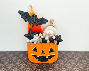 Vintage Jack-o-Lantern Bucket