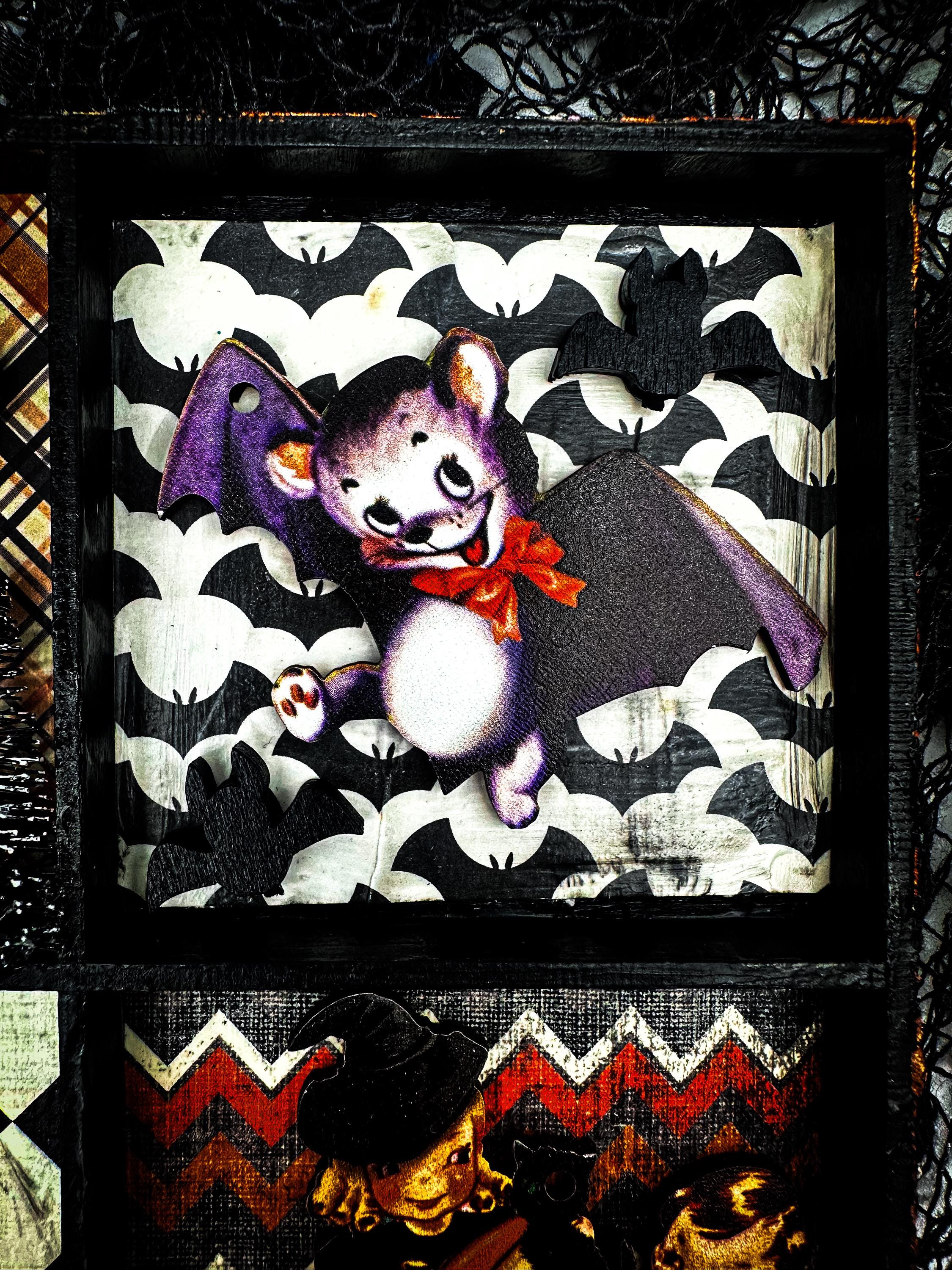 レトロなハロウィーンのシャドーボックスを楽しんでください！ - Etsy 日本