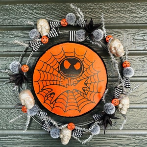 Jack and Skull Wreath