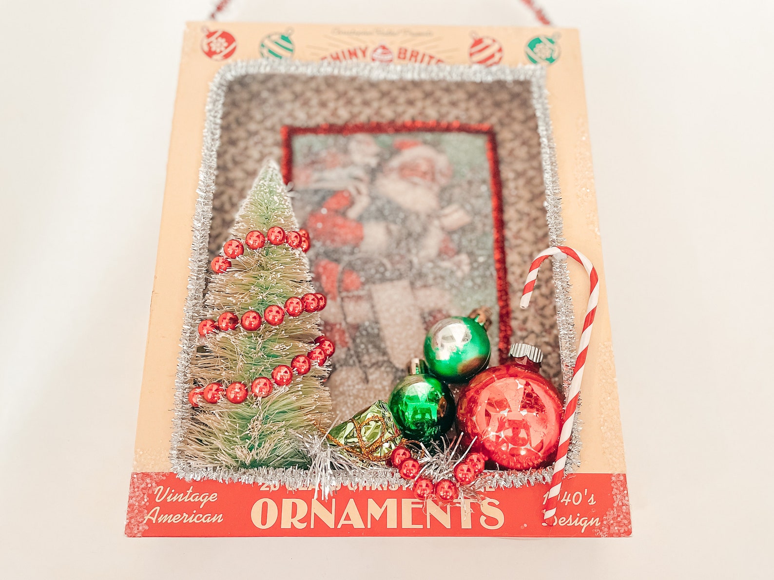 Shiny Brite Ornament Box Diorama Etsy