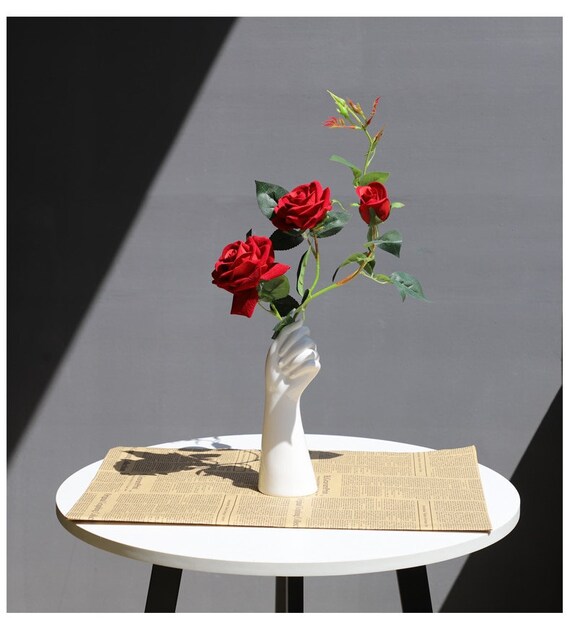 Nordic Hand Vase Creative Personality Flower Ornaments Home Office Decoration Nordic Hand Vase Creative Personality Flower Ornaments Home Office Decoration