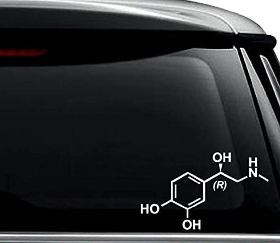 Adrenaline Molecule Decal Sticker for Use on Laptop, Helmet, Car, Truck ...