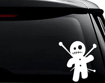 Vooddo Doll Witchcraft Decal Sticker For Use On Laptop, Helmet, Car, Truck, Motorcycle, Windows, Bumper, Wall, and Decor