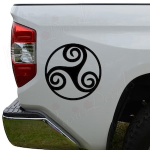 Celtic Triskel Triskelion Pagan Symbol Die Cut Vinyl Decal Sticker For Car Truck Motorcycle Window Bumper Wall Home Office Decor