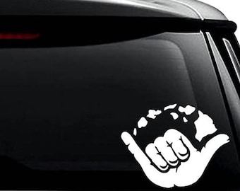 Hawaiian Island Chain Hawaiian Art Decal Car Window Bumper Sticker Hawaiian Island Chain Hawaiian Art Decal Car Window Bumper Sticker