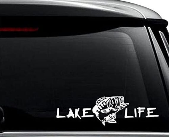 Lake Life Bass Fishing Decal Sticker for Use on Laptop, Helmet, Car, Truck,  Motorcycle, Windows, Bumper, Wall, and Decor -  Canada