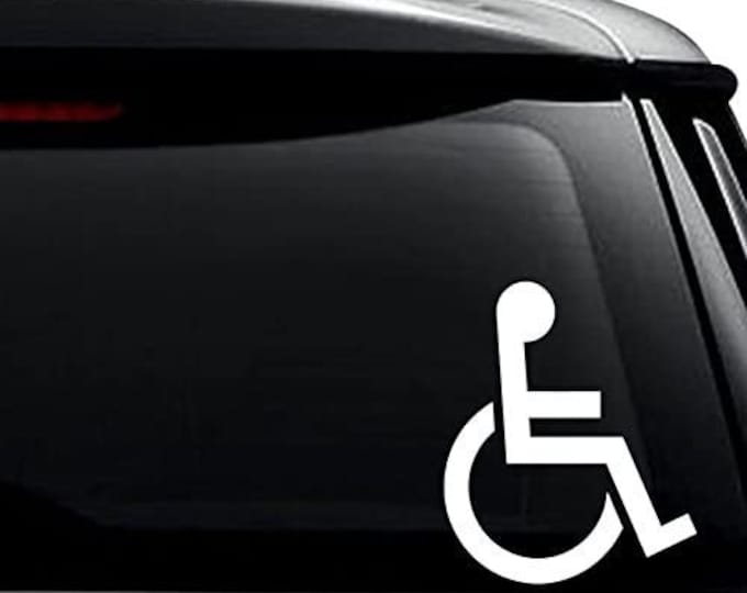 Handicap Wheelchair Symbol Decal Sticker for Use on Laptop, Helmet, Car ...