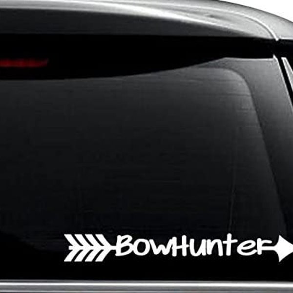 Bowhunter Bow Hunting Archery Decal Sticker for Use On Laptop, Helmet, Car, Truck, Motorcycle, Windows, Bumper, Wall, and Decor