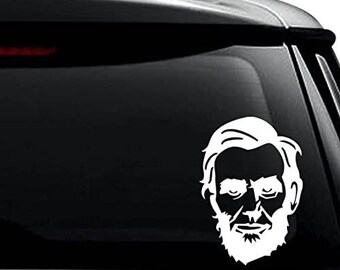 President Abraham Lincoln Decal Sticker JDM Funny Vinyl Car Window Bumper 7" President Abraham Lincoln Decal Sticker JDM Funny Vinyl Car Window Bumper 7"