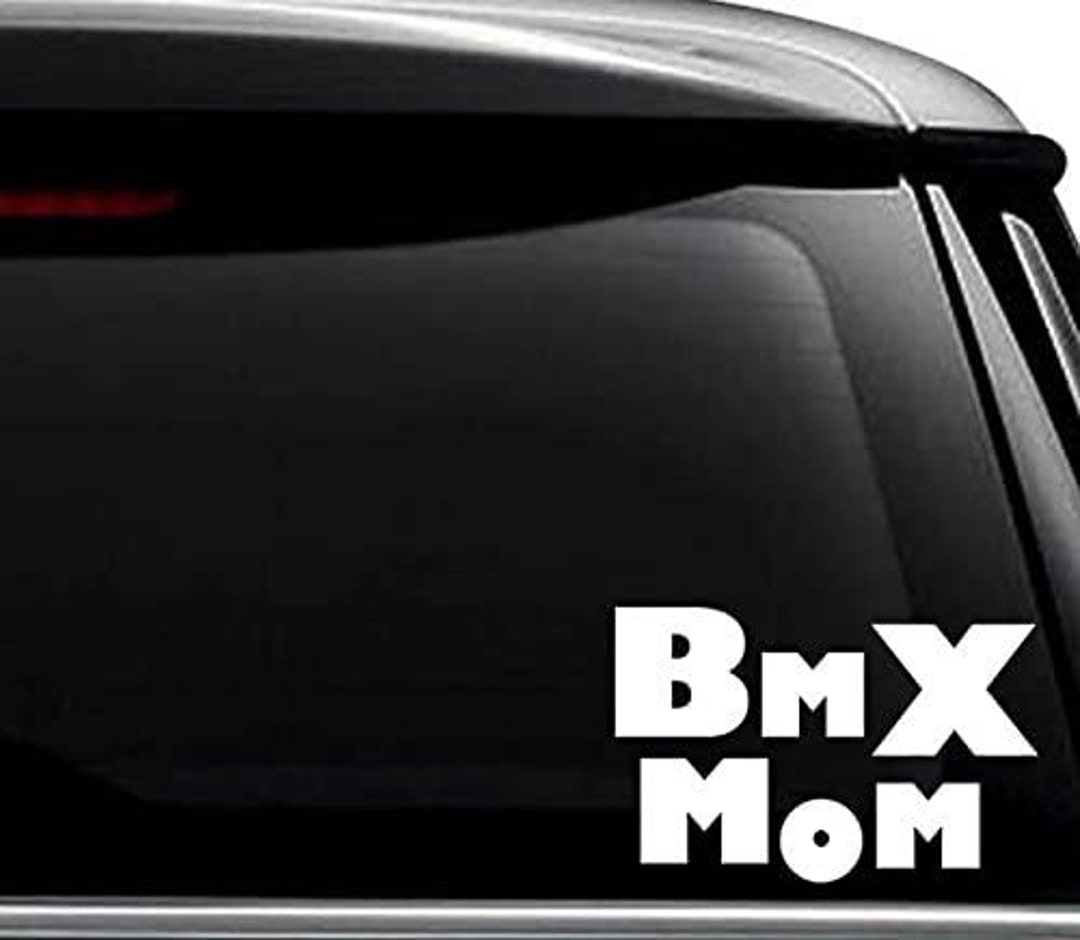 BMX Mom Decal Sticker for Use on Laptop, Helmet, Car, Truck, Motorcycle ...