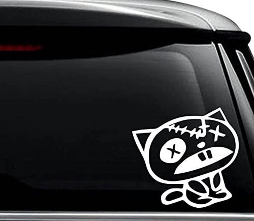 Illest Racing Cat JDM Japanese Decal Sticker for Use on Laptop, Helmet ...