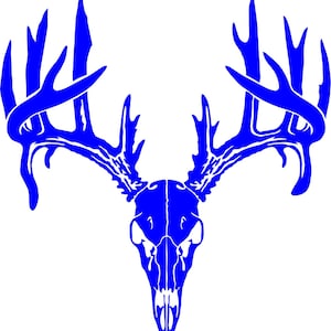 Sportsman_buck_skull Decal Sticker for Use on Laptop, Helmet, Car ...