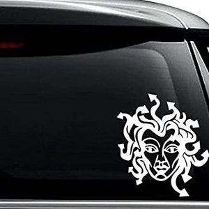 Medusa Head Snake Monster Decal Sticker For Use On Laptop, Helmet, Car, Truck, Motorcycle, Windows, Bumper, Wall, and Decor