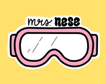 Safety Goggles Custom Sticker | Science Goggles Teacher Sticker | Custom Teacher Sticker