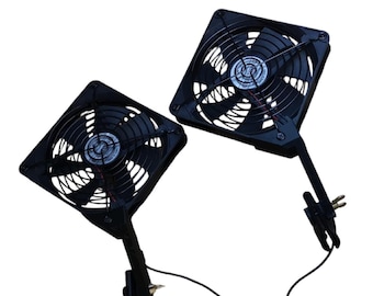 Lüfterhalter Growzelte 120/140 mm Zubehör für Luftzirkulation Klemmbar an Zeltstange