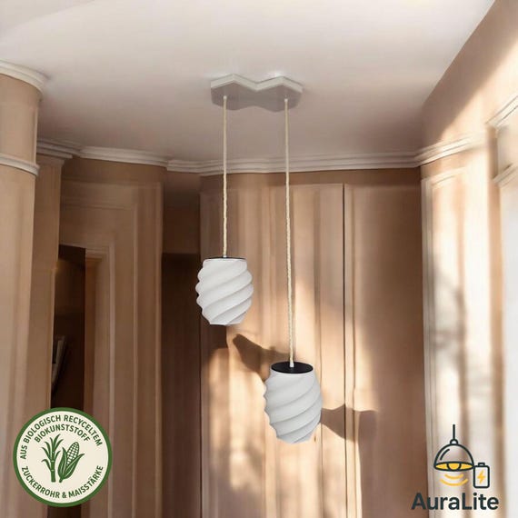 Lampe Akku Hängelampe Deckenleuchte Deckenlampe RGB mit Magnet-System & Fernbedienung 150mm AuraLite Landhausstil