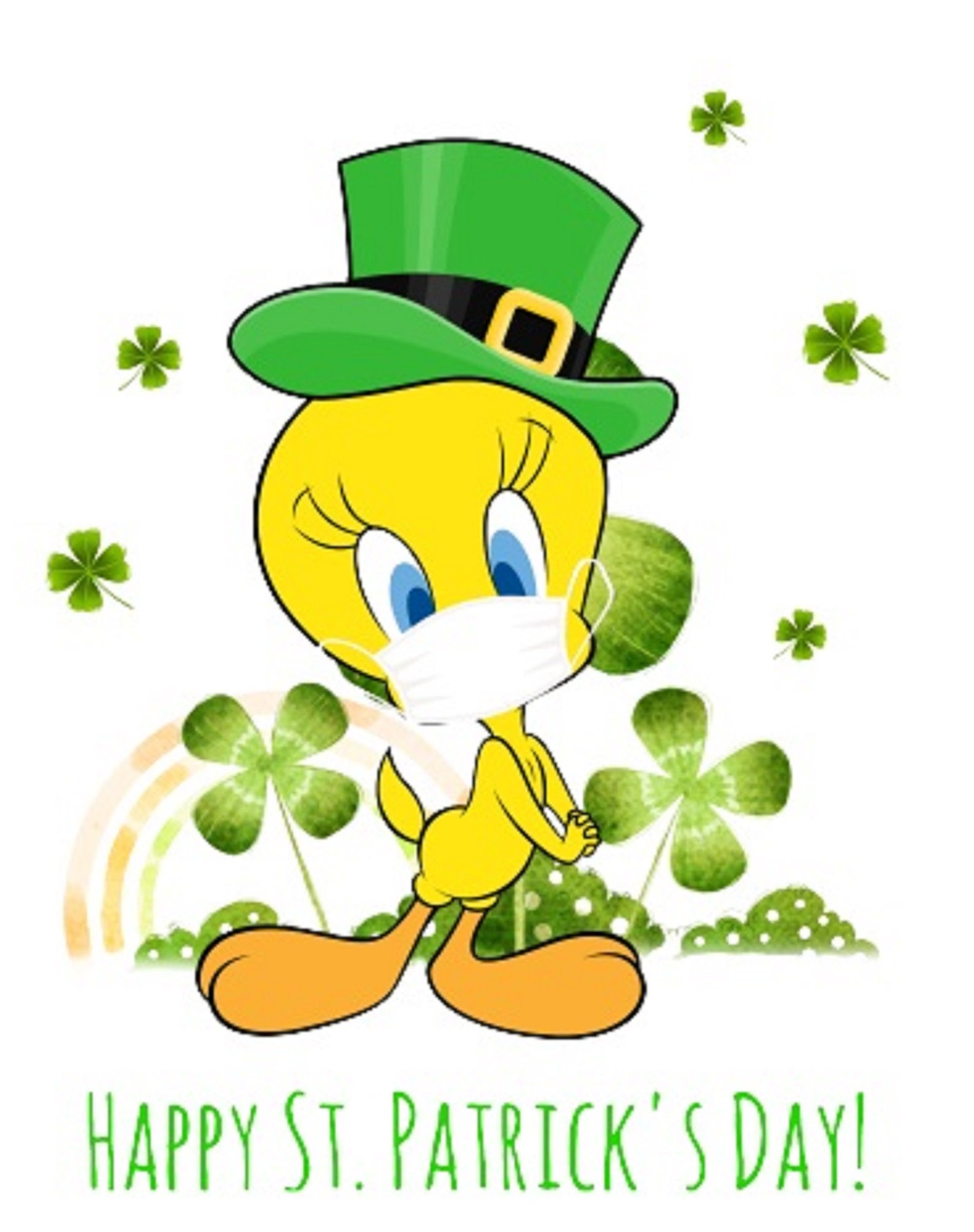 tweety bird st patricks day flag