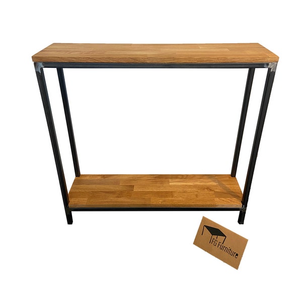 Sideboard console table wall board chest of drawers steel & oak handmade *UNIKAT*