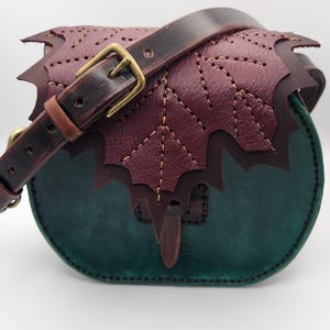 Bolso de mano/bolso bandolera con hojas hecho a mano
