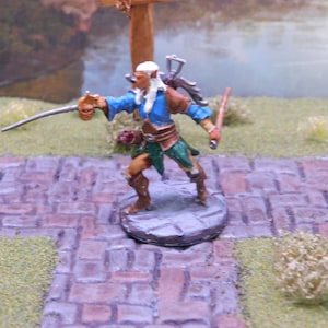 Elven/Half-Elf Bard/Rogue/Fighter/Duelist - Handpainted Miniature