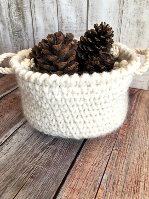 Small Basket Farmhouse Boho Minimalist Blanket Basket Toys