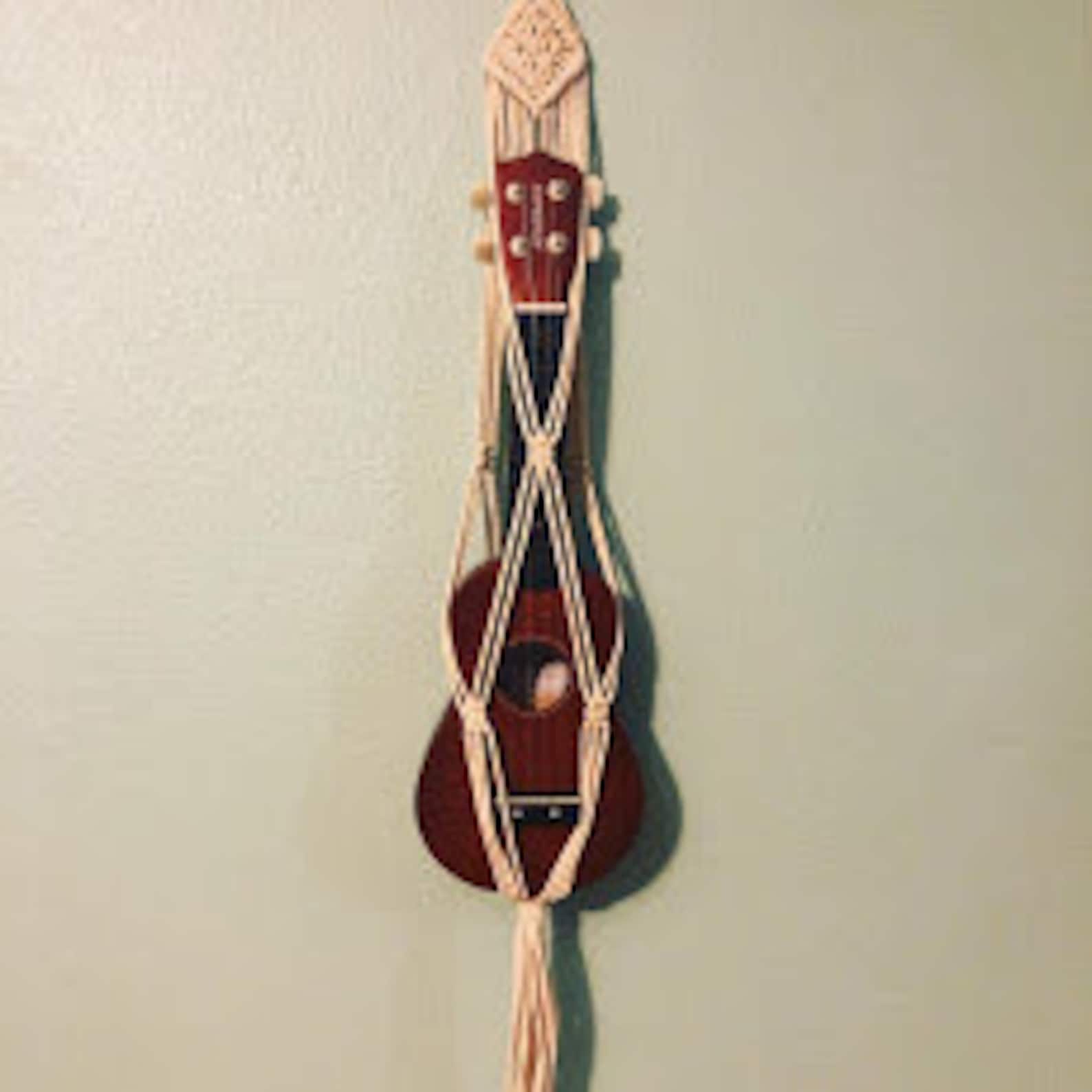 Macrame Ukulele Hanger Macrame Ukulele Holder Ukulele Etsy