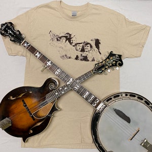 Bluegrass Greats Tee Shirt, Best Gift for Musician, Retro Bluegrass Newgrass Country Jam Band Folk Music Banjo Fiddle Guitar player