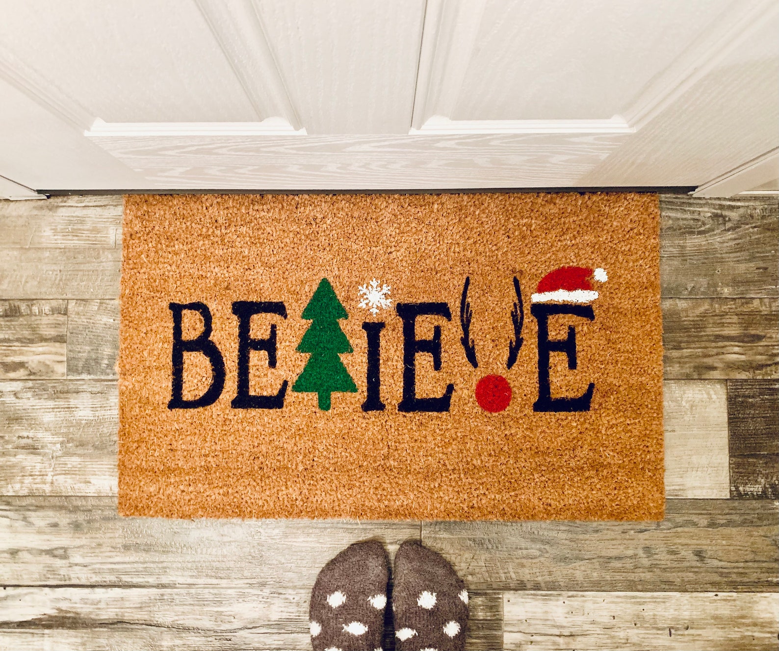Christmas Doormat Etsy